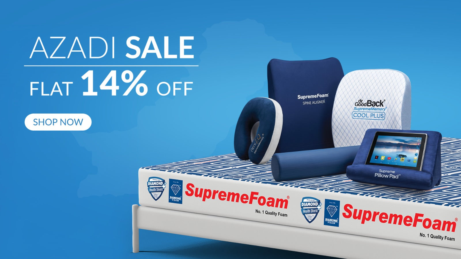 Diamond Supreme Foam Announces Azadi Sale 2026 with Flat 14% OFF on Its Entire Collection
