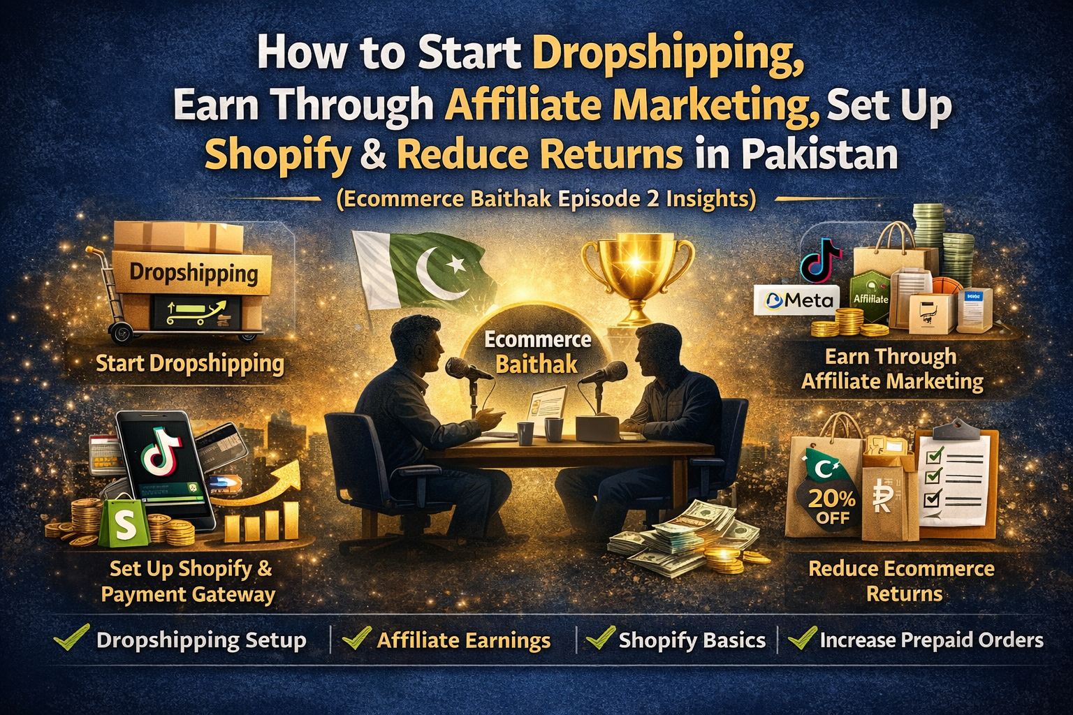 How to Start Dropshipping & Shopify + Reduce Returns in Pakistan?