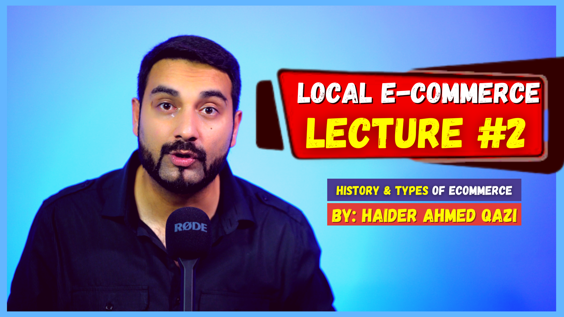 Local Ecommerce in Pakistan - Lecture no 2